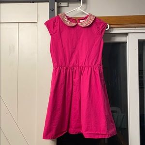 Kate Spade Magenta Dress w/Removable Gems Collar